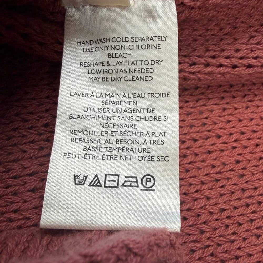 Free People We The Free Boho Indie Firefly Tunic Henley Knit Sweater Small